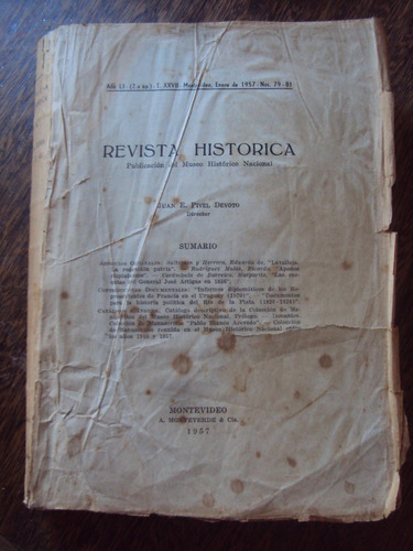 Revista Historica T Xxvii  N° 79 - 81 Pivel Devoto 1957