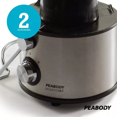 Juguera eléctrica Peabody PE-JL6003 acero inoxidable 220V con accesorios
