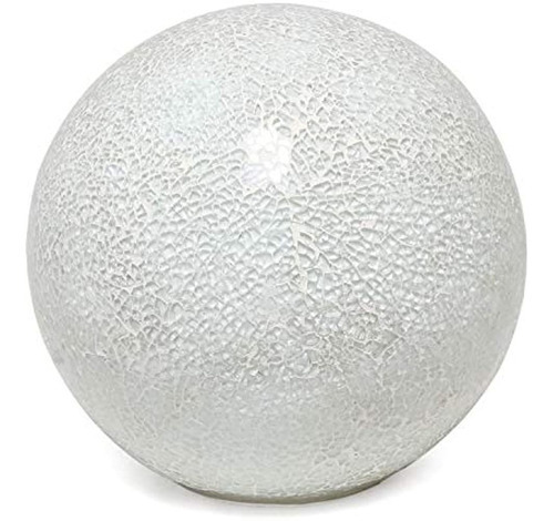 Simple Designs Lt3302-wht Lámpara De Mesa Stone Ball, Blanca Color de la estructura All the Rages Inc. Color de la pantalla All the Rages Inc. All the Rages Inc