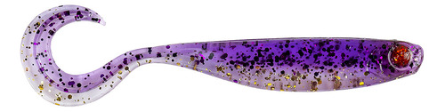 Señuelo Pesca Mustad Flex 90mm X6 Cola Rizada Color Violeta