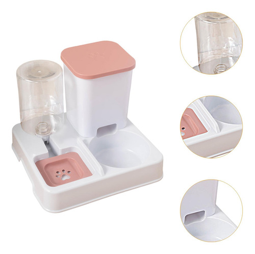 Alimentador Automático De Gatos 2 En 1 Alimentador Y