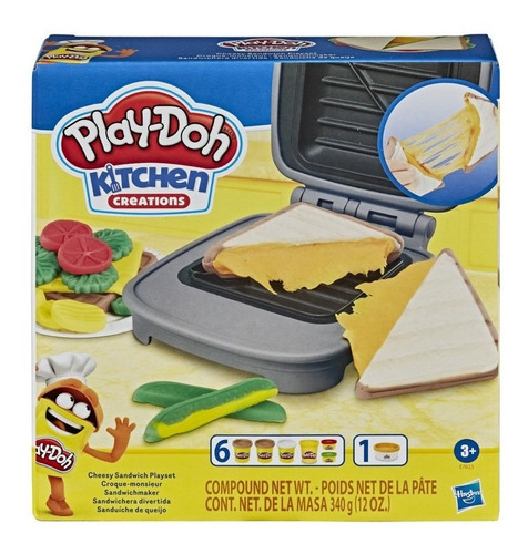 Imagem 1 de 6 de Massinha Play Doh Sanduíche De Queijo - Hasbro E7623