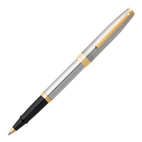 Sheaffer Sagaris  bolígrafo, Cromo Cepillado, Oro Tono Reco