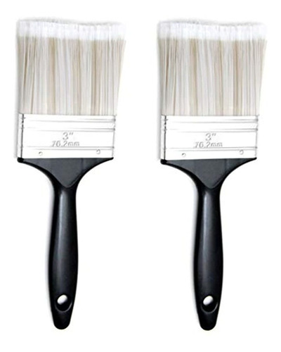 Hometeq 2 Pack 3 Inch Paint Brushes Latex O Pinturas A Base