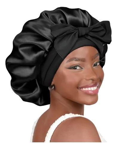 comprar Gorro De Satén De Seda Doble Capa Con Banda Para Cabello Riz