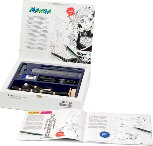 Estuche Kit De Iniciación Para Dibujar Manga Faber Castell