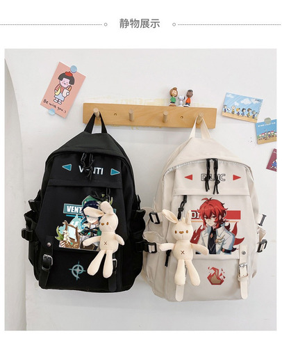 Mochila Escolar Genshin Impact Aether Lumine