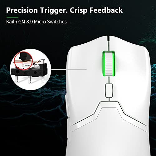 Mouse Para Jogos Sem Fio Delux M800pro - Sensor Paw 3370, C