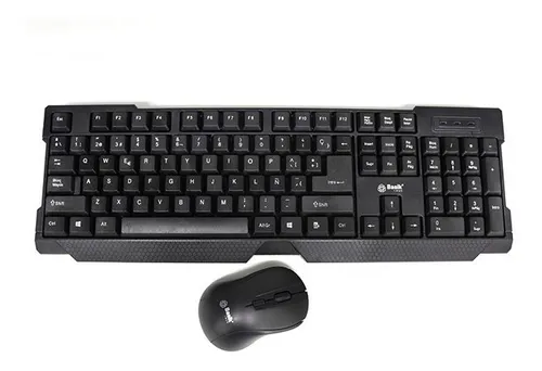 Combo Teclado Y Mouse Inal mbrico Basik Letra