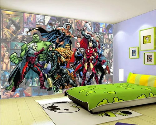comprar Papel Parede Adesivo Heróis Quadrinhos Vingadores 1,95x2,60m