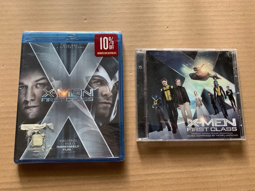 X Men First Class Blu Ray Importado Y Soundtrack Cd (Usado)