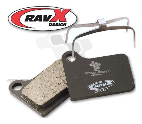 Imagen 4 de 8 de Pastilla De Freno Ravx Mod Shimano Deore Hidraulico Organica