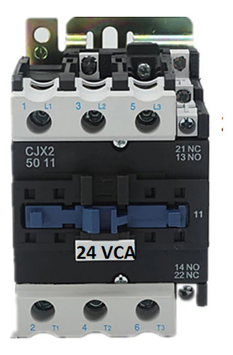Contactor Para Electrodomésticos Practinet 50 Amper Cjx2-5011 24vca
