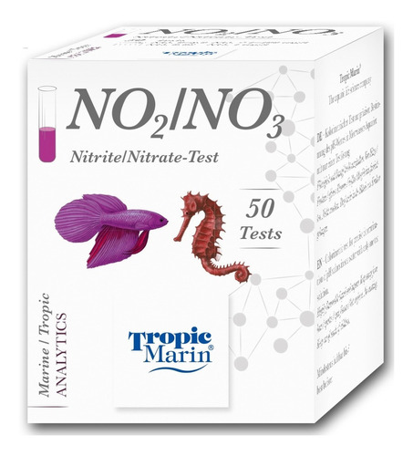 Tropic Marin Teste Nitrito E Nitrato 50 Testes Marinho Doce
