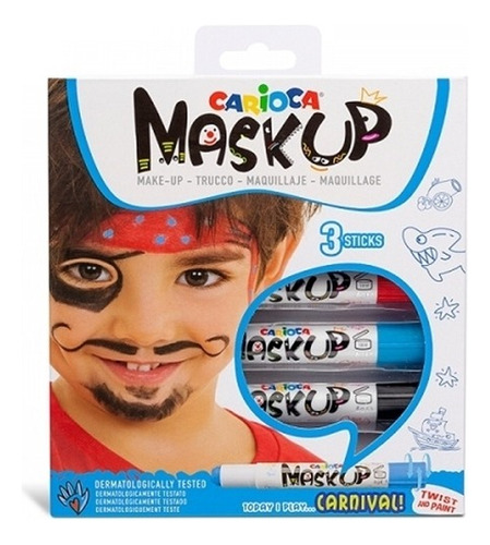 Pintura Para Cara Maquillaje Maskup Carioca Pirata 