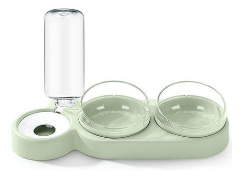 Botella De Agua Automática, Platos De Comida Para Gatos, Cue