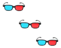 Comprar Pack X 3 Gafas Lentes Películas Videos 3d Anaglifos