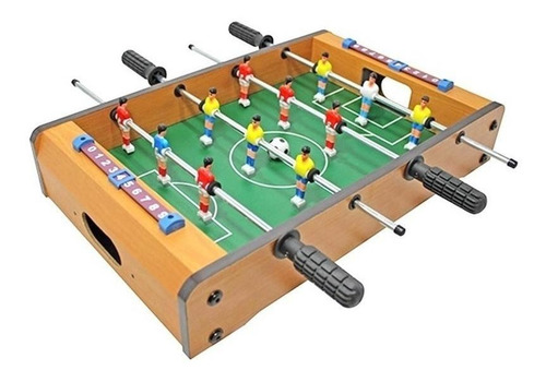 Mesa de pebolim mini Western PB-21 com bolas incluídas