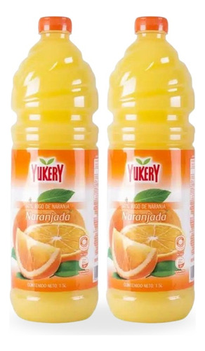 Yukery Naranjada 1.5lt Pack 2und