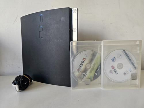 Sony Playstation 3 Slim 120gb + Cable Power Y Juegos - Leer