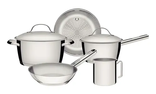 Jogo De Panelas Fundo Triplo Tramontina Allegra 65660280 Cor Cinza