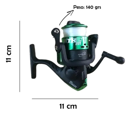 Reel Spinning Waterdog Ctx Pejerrey Con Ruleman Nylon