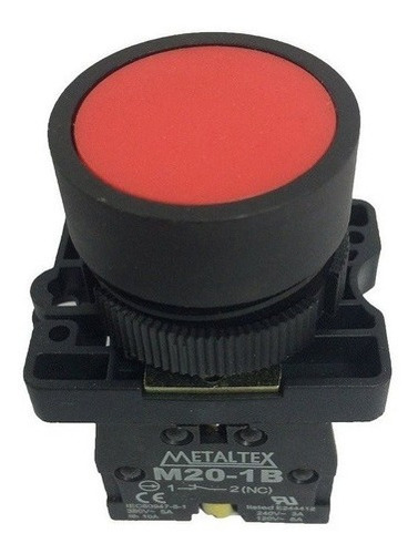 Kit Botão Pulsador  Verde/vermelho  - Metaltex 