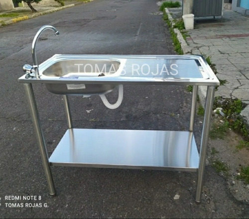 Imagen 6 de 6 de Lavabo Fregadero Lavaplatos Acero Inoxidable Americano