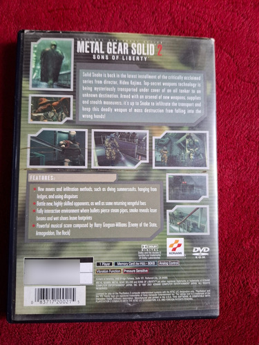 Metal Gear Solid 2: Sons Of Liberty (playstation 2, 2001) (Usado)