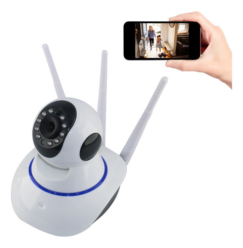 Camera Ip Wifi 3 Antenas Hd 720p App Yoosee/yyp2p Noturna