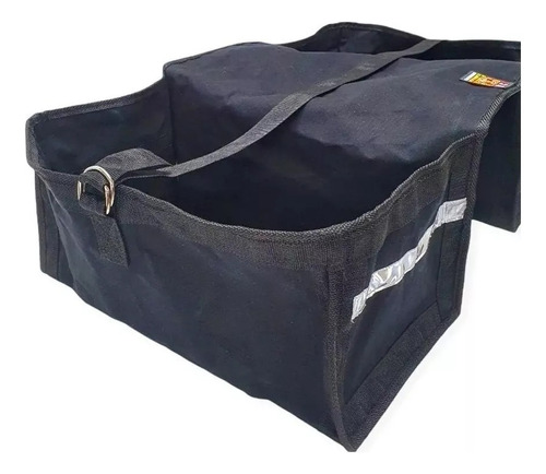 Bolsa Alforge Cachorro Locco Lona Reforçado 100 L Motoboy Cor Preto