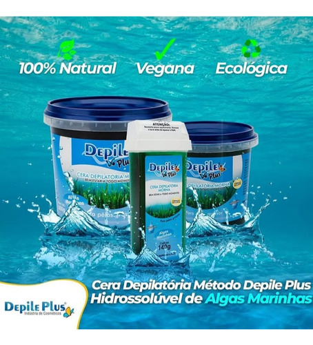 Kit Cera Roll-on Epilação Algas M. 10x140g Rollon Rolon