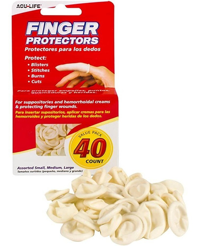 Acu-life Finger Y De Los Pies Cunas | De Caucho | 40 Conde |