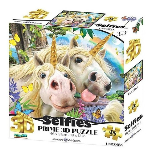 Zoofy Howard Robinson Unicorn Selfie 3d Effect Jigsaw Puzzl.