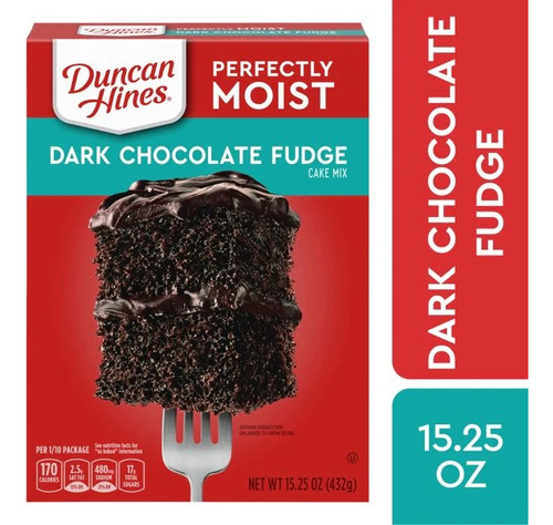  Duncan Hines Dark Chocolate Fudge/ Harina Para Pastel