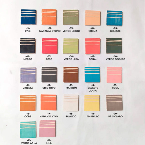Engobes Para Cerámica Pack X 12 Colores A Elección 25gr C/u