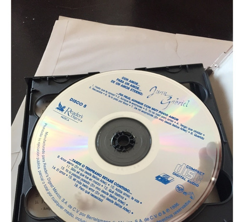 Juan Gabriel - Reader's Digest - Cd - Disco Pack Selecciones (Usado)