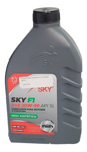 Aceite Semi-sintético 20w50 Sky