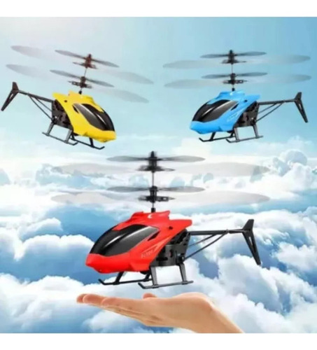 / Helicóptero Control Remoto Recargable Niño Juguete Con Led