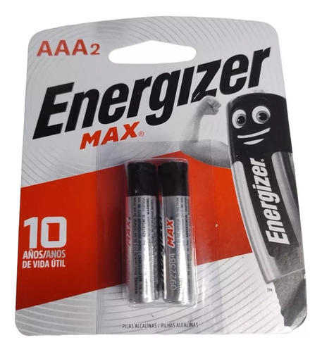 Bateria Par Aaa X2 Unidades Alcalinas Pilas Larga Duración