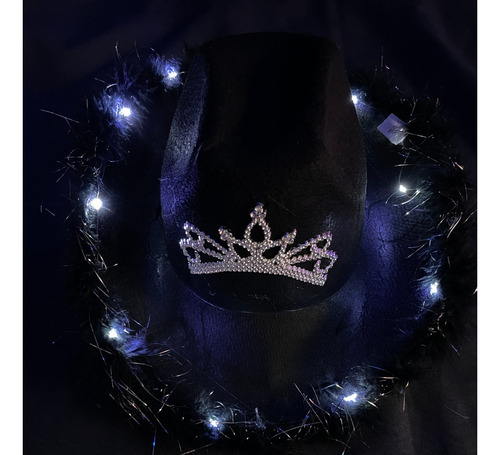 Sombreros Cowboy Cowgirl Led Corona Vaquero Carioca Top X 4
