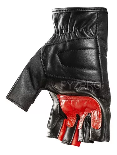 Fioretto Guantes Sin Dedos Para Hombre Cuero Genuino Sin For