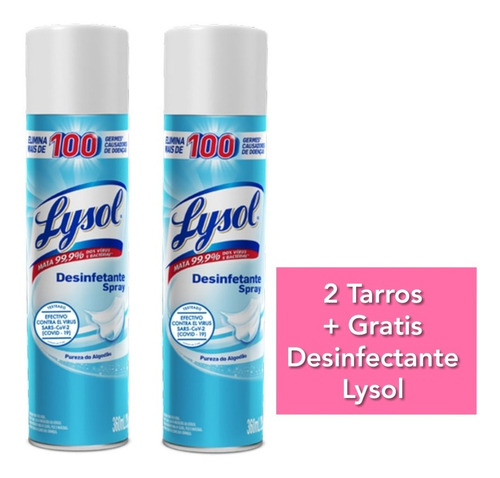 Desinfectante Aerosol Lysol 2 Unidades