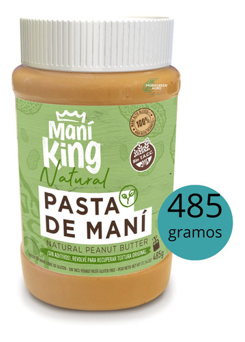 Pasta De Mani King 485gr Natural