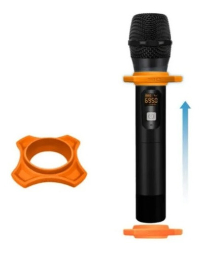 Microfone De Mão Dinâmico Profissional Uhf -soundpro Av-201