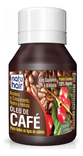 Oleo De Cafe Hidratação Nutrição E Crescimento Natuhair 60ml