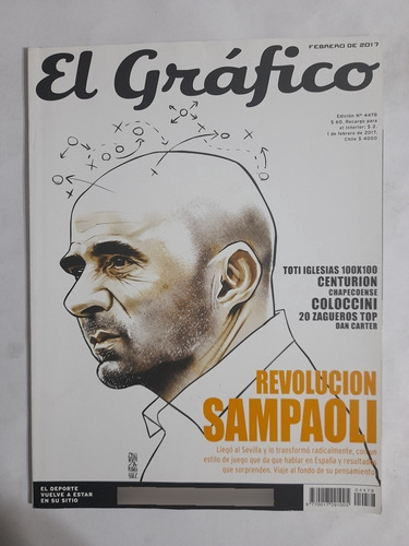 El Grafico 4478.sampaoli,centurion,coloccini,toti Iglesias