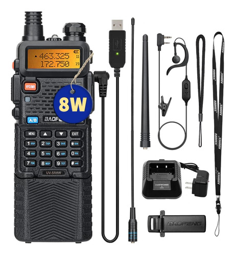 Baofeng Uv-5r 8w Power Ham Radio Vhfuhf Radio Portátil De Do