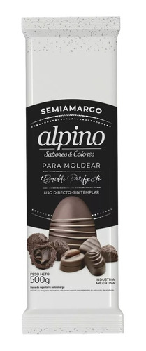 Chocolate Lodiser Alpino Semi Amargo Tableta X 500g Pascuas