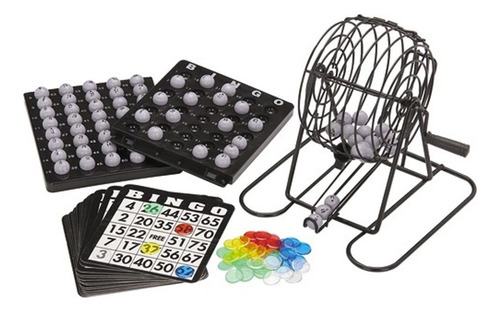 Set De Bingo Completo Incluye Tombola Fichas Pelotas 